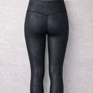 CRZ Yoga Faux Leather High Waisted Leggings Size L